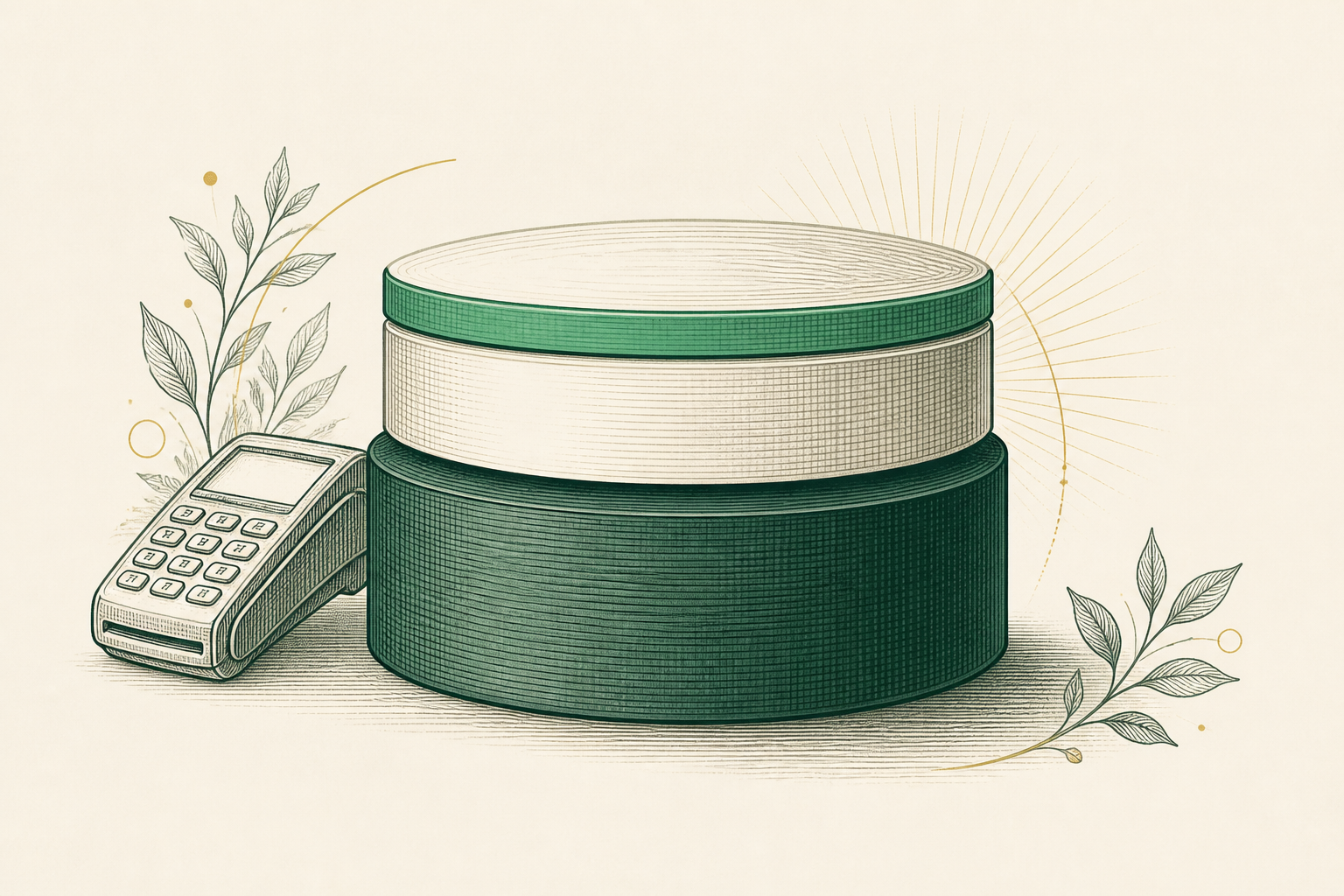 A merchant statement with its three cost layers annotated: interchange going to the card-issuing bank, assessments going to the card networks, and the processor's markup highlighted as the only negotiable portion